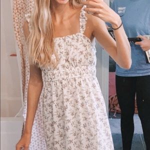 Forever 21 White & Purple Floral Maxi Dress Women’s Size Small